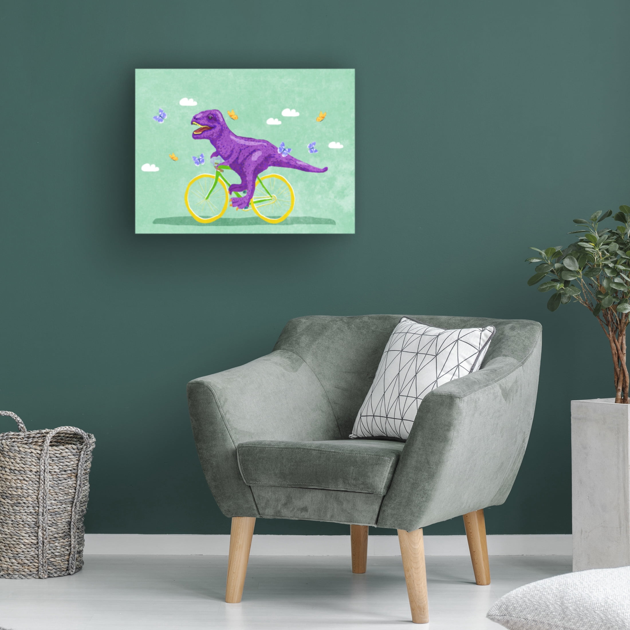 Trademark Fine Art Raissa Oltmanns Dino Racer Canvas Wall Art