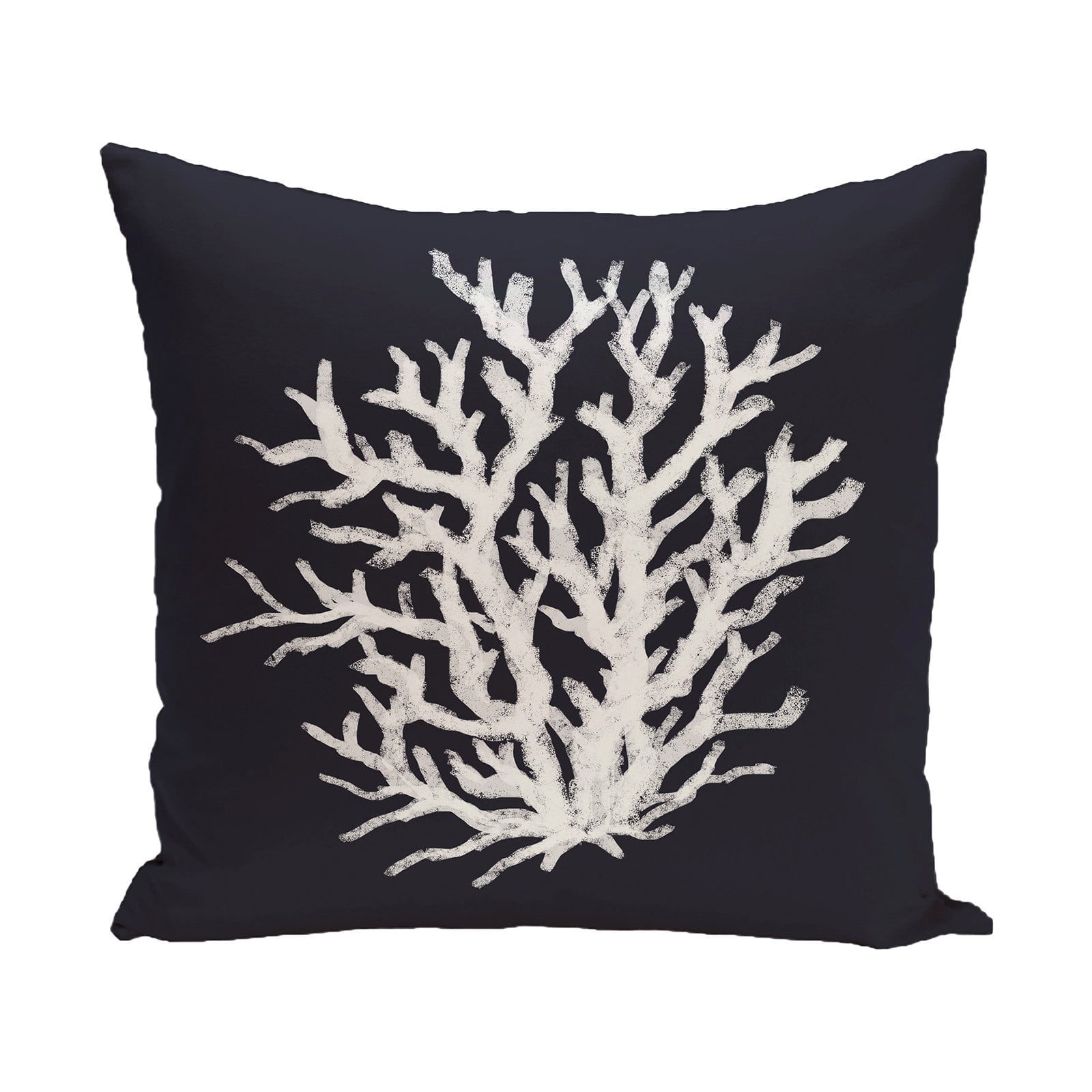 E by design Decorative Pillow Coral White 