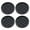 Round, variant on 4 Pack Rubber Casters Cups Without Slip Furnitures Grippers Round Sofa Stoppers for Bed Couch Table Chair