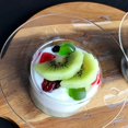 thumbnail image 4 of 120ML/250ML Desert Bowl Ice Cream Bowl Salad Bowl Straw Hat Shape Bowl Transparent Glass Material 2 Capacities to Choose, 4 of 4