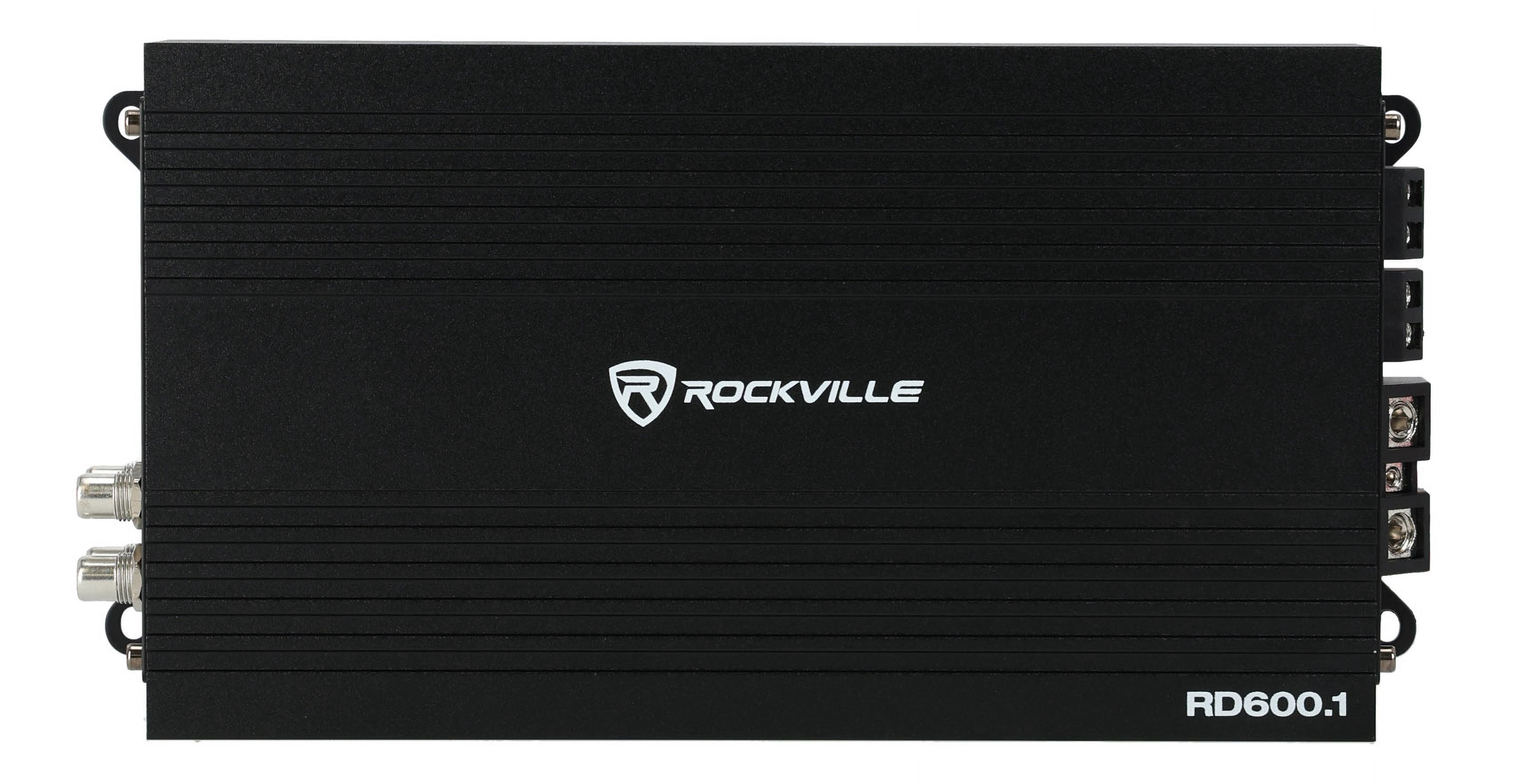 Rockville RD600.1 600w RMS @ 1 Ohm (2400w Peak) Mono Amplifier Car Audio Amp