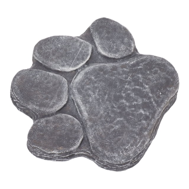 Pierre de Jardin de Mémorial pour Animaux de Compagnie, Impression de Patte de Chien Pierre Commémorative DIY Lettrage de Chien Marqueur de Tombe Jardin Patio Monument pour Animaux de Compagnie, Cadeau Commémoratif de Chien pour la Pierre Tombale de Chien Perdu avec Poe de Compassion