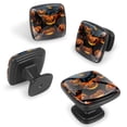 thumbnail image 2 of 4 Pcs Cabinet Handle Drawer Pulls Halloween Pumpkin Knobs with Screws Square Furniture Office Cabinet Knob Decoration, 2 of 7