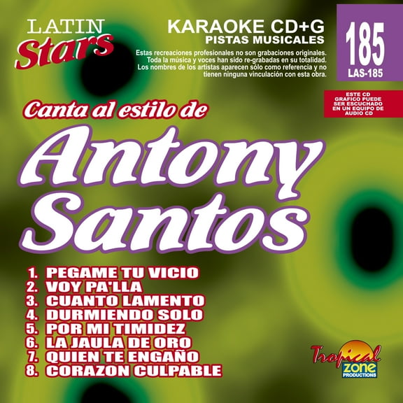 Karaoke Latin Stars 185 Antony Santos