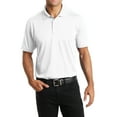 thumbnail image 3 of Mafoose Men's Diamond Jacquard Polo T-shirt White 4X-Large, 3 of 5