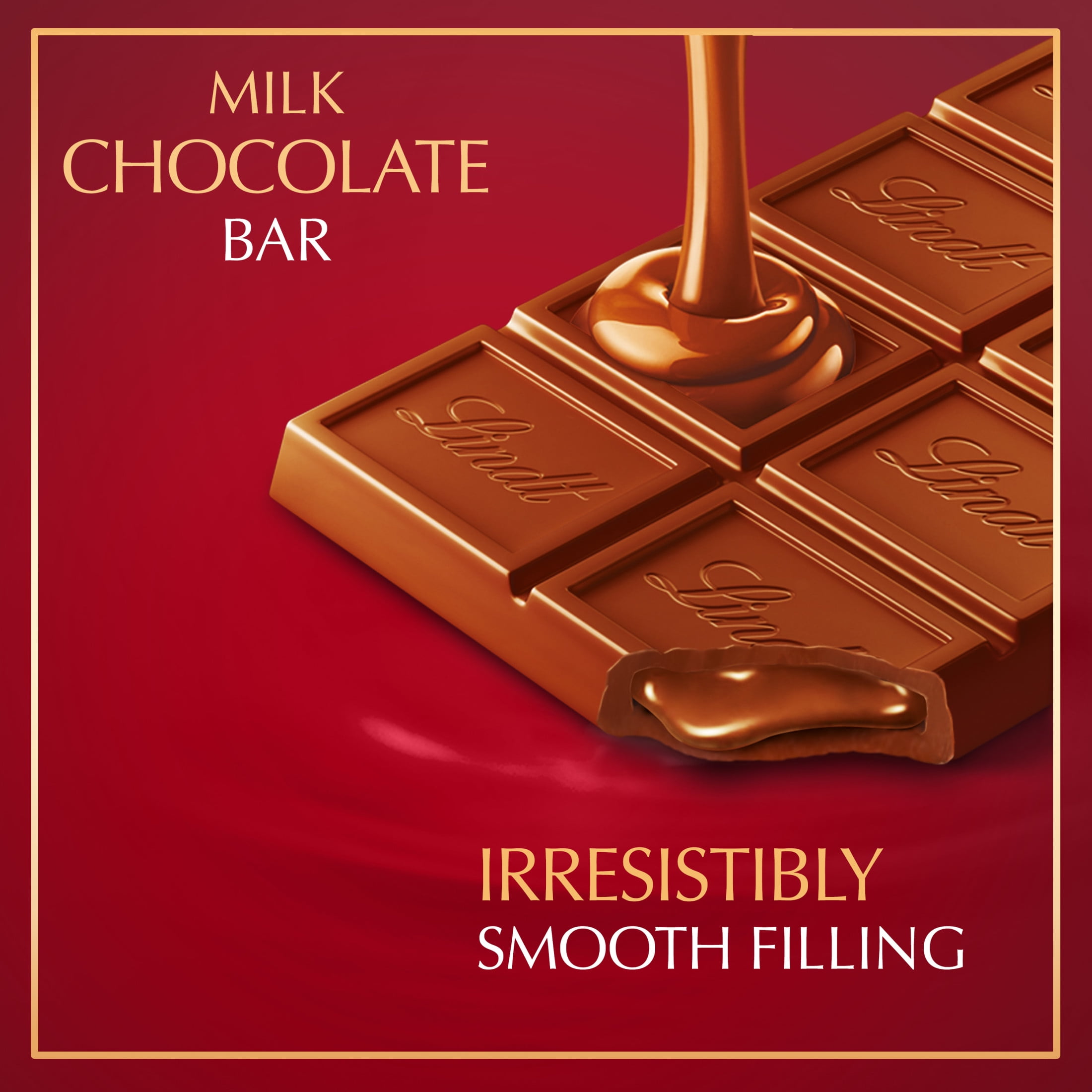 (2 pack) Lindt Lindor Milk Chocolate Truffle Candy Bar, 3.5 oz.