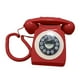 thumbnail image 4 of Teléfono fijo retro Diseño giratorio Clásico a , cable , con rellamada, teléfono antiguo, teléfono antiguo vintage para uso doméstico Rojo Hugo Teléfono fijo retro, 4 of 10