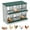 green, variant on COZONY 6-Slot Chicken Nesting Box, Egg Laying Boxes for Hens, Poultry Coop Accessories with Removable Dividers & Easy Clean, Green