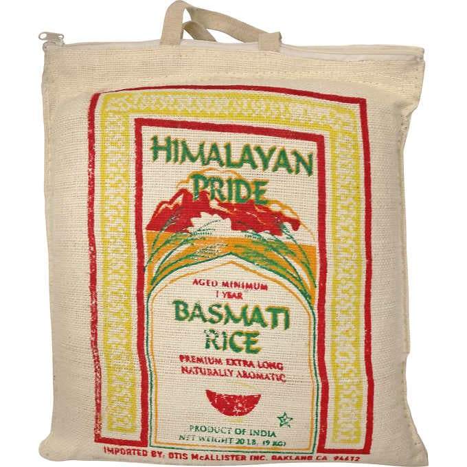 Himalayan Pride White Basmati Rice, 20 lbs Premium Extra Long