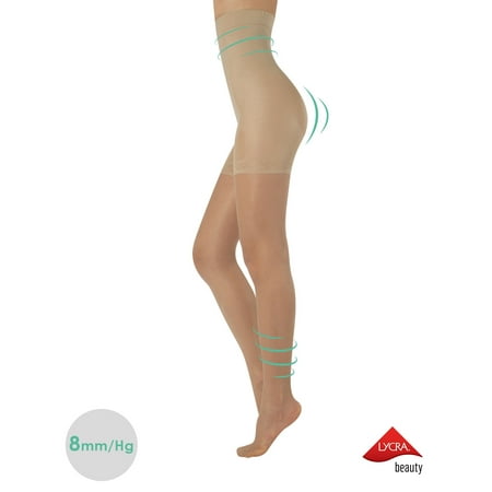 

Calzitaly High Waist tights Control Top Shaping Nylons Shaping Pantyhose 20 Denier Sheer Shaping Tights for All Day Use