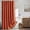 Burnt Orange, variant on Beige Scalloped Shower Curtain Linen Textured with 12 Metal Hooks Cute Heavy Duty Washable Waterproof Neutral Thick Cloth Shower Curtains with Black Border for Bathroom Hotel Bathtub,W72*L72