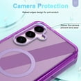 thumbnail image 3 of Magsafe Hybrid Case for Samsung Galaxy S25 Plus, Compatible with MagSafe Shockproof Protective Clear Anti-fingerprint Ultra Slim Phone Case Cover for Samsung Galaxy S25 Plus, Darkpurple, 3 of 8