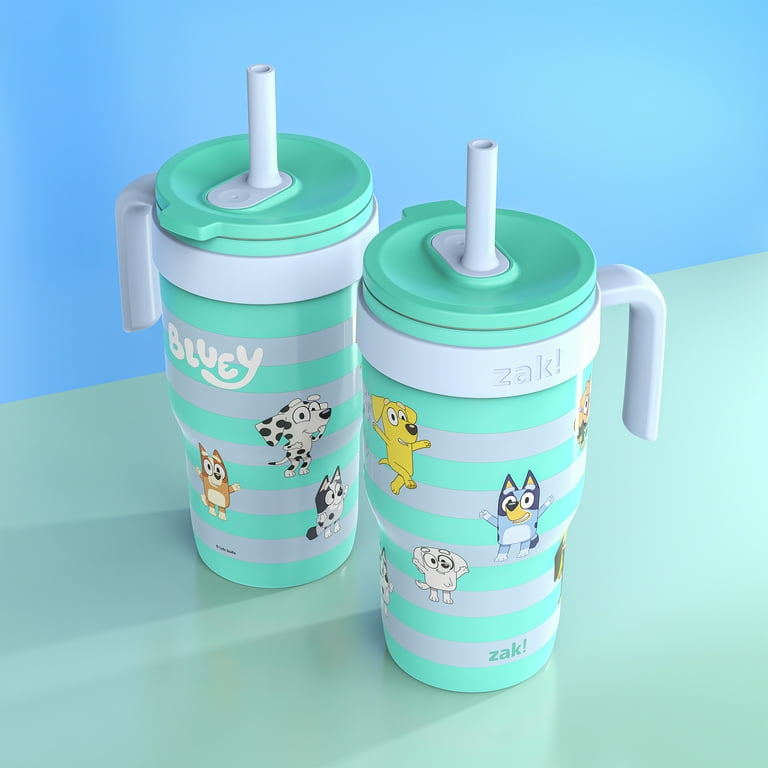 公式サイト - ハイブランドの新作が続々登場 Kids Bluey 18oz Designs Zak Straw Stainless Tumbler, Handle 弁当箱・水筒