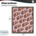 thumbnail image 4 of Stupell Industries Glam Croissants with Ribbons Pattern Brown Floating Frame Canvas Art, 17 x 21, by LISH Creative, 4 of 8
