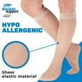 thumbnail image 4 of Made in USA - Compression Stockings for Women 15-20mmHg - Natural, Medium, 4 of 12