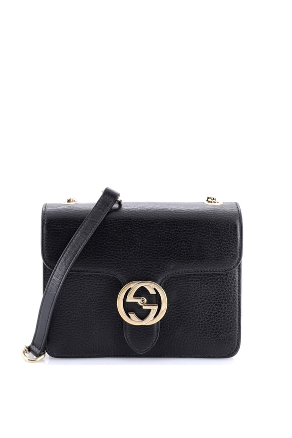 Pre-Owned Interlocking Shoulder Bag Leather Small By Rebag