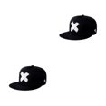 thumbnail image 4 of Minnieouse Gorro de algodón duradero y moderno para mantenerse protegido del sol gorra de béisbol estilo deportivo de moda blanco ajustable blanco ajustable 2Conjunto, 4 of 6