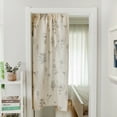 thumbnail image 3 of Rideau de Porte Suspendu Floral Coton Lin Demi-Partition Rideaux Décoration Maison pour Chambre Salon Cuisine, 3 of 8