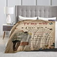 thumbnail image 4 of to My Husband Blanket from wife, Birthday Gifts for husband, Soft Throw Blanket Gifts for Him, Husband Birthday Gift Ideas, Best Romantic Christmas Valentines Wedding for Husband 60"x50", 4 of 5