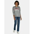 thumbnail image 4 of Women's and Women's Plus Christmas Jingle Graphic Sweatshirt Pullover from Holiday Time, Sizes S-XXXL, 4 of 6