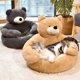 thumbnail image 4 of Dog Kennel Beds Dogs Plush Bed Accessories Puppy Supplies Small Medium Large Basket For Washable & Furniture Warm Pet Cats Pets ShopWise Round, 4 of 9