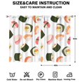 thumbnail image 2 of Sushi (39) Curtains-blackout Curtains Bedroom Decor Living Room Darkening Grommet Window Drapes 2 Panels Set 42"x 63", 2 of 2