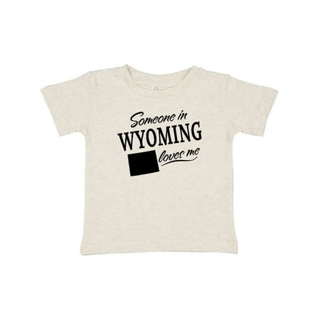 

Inktastic Someone in Wyoming Loves Me Gift Baby Boy or Baby Girl T-Shirt