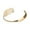 Gold, variant on Metal Creative Fork Style Open Bracelet,Stainless Steel C Type Jewelry,Adjustable Fit for Versatile Wear, for Formal Events and Casual Outfits