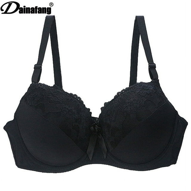 Sujetador con costura de encaje bordado, fino, de talla grande, con escote en V profundo, ropa interior sexy para mujer