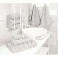 thumbnail image 3 of American Soft Linen Turkish 6 Piece Towel Set, 100% Cotton Premium Soft Bathroom Towels, Silver Gray, 3 of 8