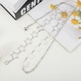 thumbnail image 6 of Unique Bargains 1 Pc Waist Chain Fashion Star Adjustable Waist Cord for Women Silver Tone, 6 of 6