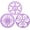 Light Purple, variant on Silicone Trivet Mat - Non-Slip & Heat Resistant Kitchen Pads for Countertops & Table - Trivets for Hot Dishes & Cookware - Pot Holder for Pots & Pans - Light Purple, Set of 3