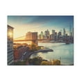 thumbnail image 2 of Brooklyn Daytime Skyline Canvas Artwork Breathtaking Stunning Cityscape for Home Decor Ready to Hang, 2 of 18