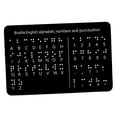thumbnail image 3 of Lipstore Braille Alphabet Board Braille Learning Card for Beginners Children Students Black 1pc, 3 of 8