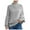 Grey, variant on Knit Sweater for Women Batwing Sleeve Roll Neck Europe America Style Cozy Winter Wear White XXXXL