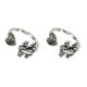 thumbnail image 4 of Anillos abiertos de rana plateada Jumpingount para mujeres y niñas Aleación de Zinc Ajustable 2Conjunto, 4 of 6
