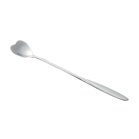 

ruhuadgb Spoon Long Handle Fine Texture Stainless Steel Mixing Coffee Spoon for Home