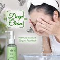 JMind Kale & Spinach Organic Face Wash Vegan Daily Face Wash Green