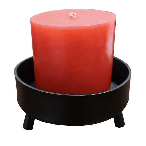 Vela Energética color Rojo con base de acero El Bazar Store