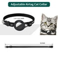 thumbnail image 2 of Airtag Cat Collar Breakaway, Reflective Kitten Collar with Apple Air Tag Holder and Bell for Girl Boy Cats, 0.4 Inches in Width and Lightweight, 2 of 7