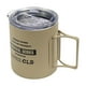thumbnail image 3 of Taza de camping, taza de camping, taza de café con aislamiento de metal, taza portátil reutilizable para exteriores Caqui, 3 of 9