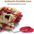 thumbnail image 3 of Softball Baseball Glove Lace, Mitt Lace Repair Kit Includes 2 Leather Laces and Lacing Needle for Catcher's Glove, 3 of 7