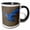 Black/White, variant on 3drose, Golden Jackal, Serengeti National Park, Tanzania, Africa, 15oz Two-tone Black Mug
