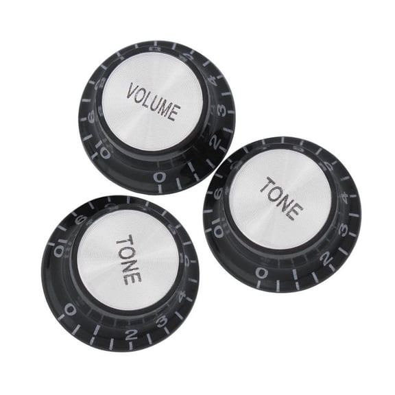 3 Pcs Guitar Strat Knob 1 Volume 2 Tone Control Knobs for Guitar Bass Accessories