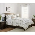 thumbnail image 3 of Chanasya Duvet Cover King Set Bamboo Print 3-Piece Bedding - Luxurious Brushed Microfiber Comforter Cover with Zipper Closure (1 Duvet Cover & 2 Pillow Shams) White - King Bed, 3 of 3