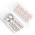 thumbnail image 4 of Salouo Red Food Pattern 3 Pieces Toddler Utensils, Kids Silverware Set Stainless Steel Utensils for Kids Children Safe Spoons Forks & Knife Dishwasher Safe, 4 of 8