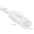 thumbnail image 2 of High-Speed Cat6 Ethernet Cable 15M, Gigabit 8-Core Twisted Pair, Flat Copper Wire Network Jumper, Durable & Flexible for Home & Office Networking, 2 of 9
