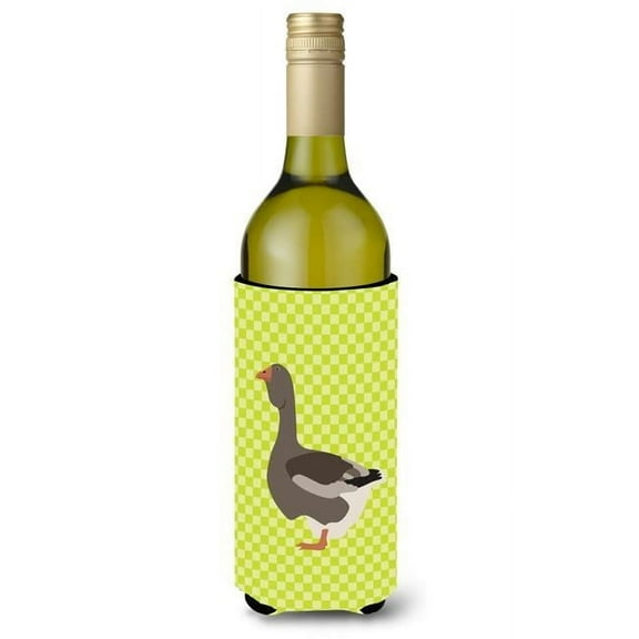 Toulouse Goose Green Wine Bottle Beverge Insulator Hugger