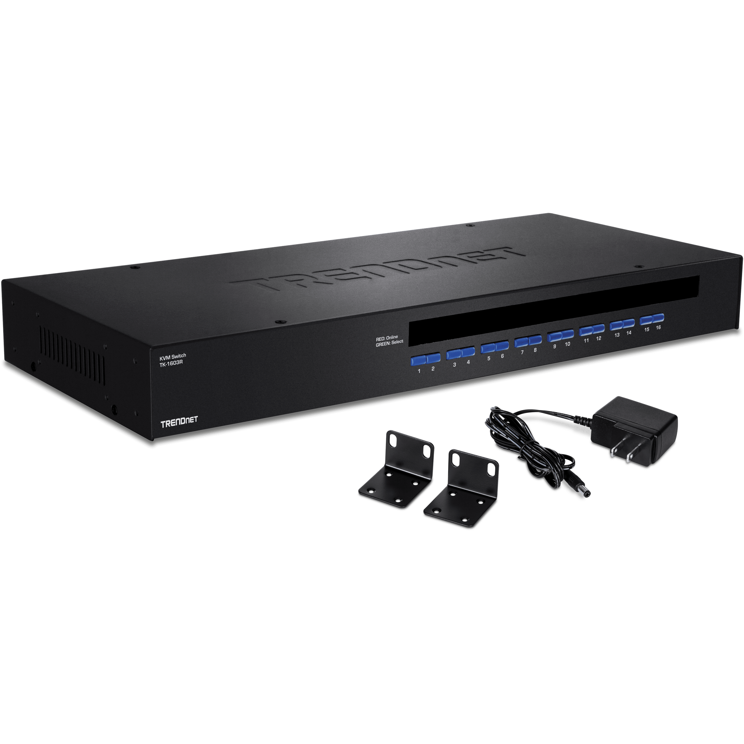 TRENDnet TK-1603R 16-port KVM USB/PS2 Rack Mount Switch