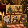 thumbnail image 6 of Christmas Pearl Art Diamond Painting Kit with Inner Frame for Adults & Beginners, 3D Holiday Gem Art Mosaic Craft, DIY Festive Home Wall Decor & Christmas Gift，Snowy Christmas Tree, 6 of 11